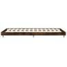 Smoked Oak Bed Frame 75x190 cm - Durable Engineered Wood