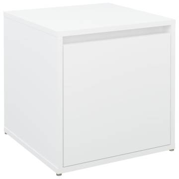 Box Drawer White 40.5x40x40 cm - Stylish Engineered Wood Storage