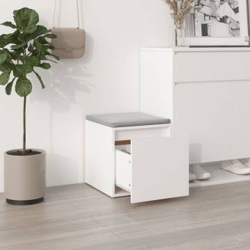 Box Drawer White 40.5x40x40 cm - Stylish Engineered Wood Storage