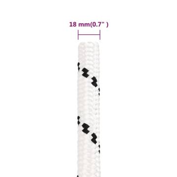 Work Rope White 18mm 100m Polyester - Durable & Versatile