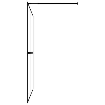 Stylish Walk-in Shower Screen 80x195 cm - Frosted Glass