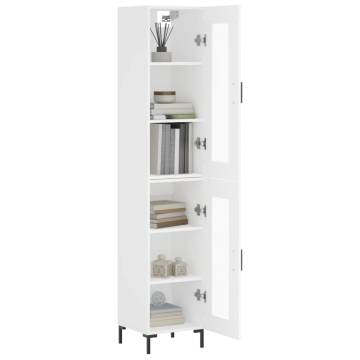 Highboard White 34.5x34x180 cm - Stylish Storage Solution