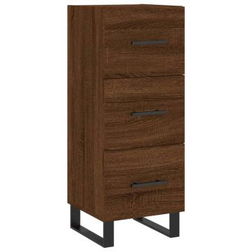 Elegant Highboard in Brown Oak - 34.5x34x180 cm | HipoMarket