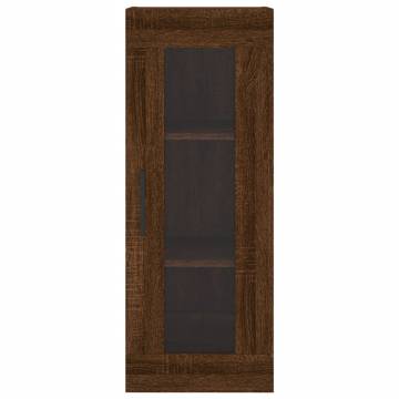 Elegant Highboard in Brown Oak - 34.5x34x180 cm | HipoMarket