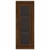 Elegant Highboard in Brown Oak - 34.5x34x180 cm | HipoMarket