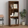 3-Tier Book Cabinet Smoked Oak 40x24x109 cm Engineered Wood Colour smoked oak Size 40 x 24 x 109 cm Quantity in Package 1 