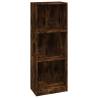 3-Tier Book Cabinet Smoked Oak - Stylish & Practical Storage