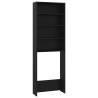 Washing Machine Cabinet Black 64x24x190 cm | Hipomarket