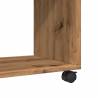 Side Table with Wheels Artisan Oak - Practical & Stylish