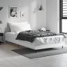 Bed Frame White 90x190 cm Single Engineered Wood Colour white Size 90 x 190 cm 