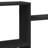 Black Wall Shelf 159x18x65 cm - Durable Engineered Wood