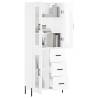 Highboard High Gloss White - Stylish Storage Solution