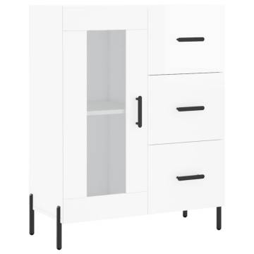 Highboard High Gloss White - Stylish Storage Solution