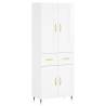 Stylish Highboard High Gloss White - Ample Storage & Elegance