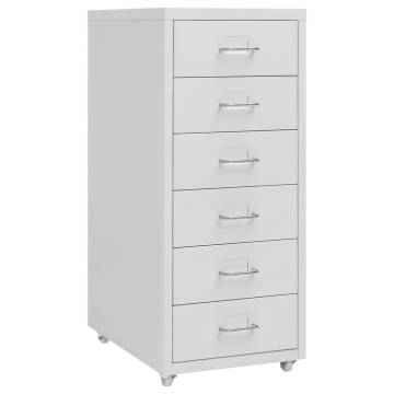 Mobile File Cabinet Grey - Durable Metal Storage Solution