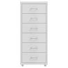 Mobile File Cabinet Grey - Durable Metal Storage Solution