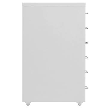 Mobile File Cabinet Grey - Durable Metal Storage Solution