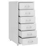 Mobile File Cabinet Grey - Durable Metal Storage Solution