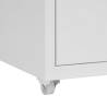 Mobile File Cabinet Grey - Durable Metal Storage Solution