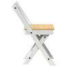 Foldable Dining Chairs Set - 4 pcs Corona White Pine