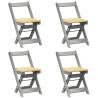 5 Piece Butterfly Dining Set - Corona Grey Pinewood