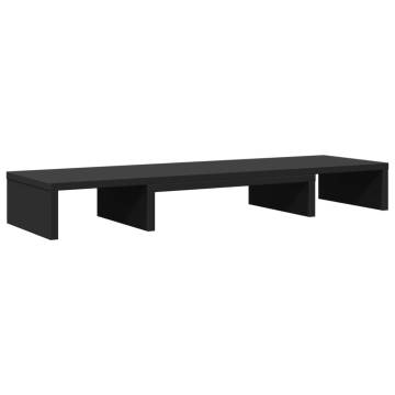 Adjustable Black Monitor Stand Riser - Durable & Stylish