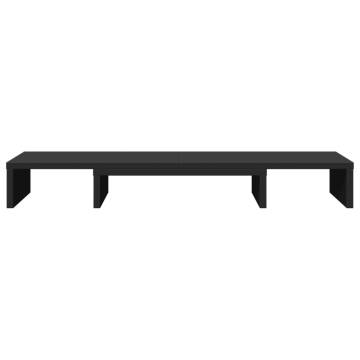 Adjustable Black Monitor Stand Riser - Durable & Stylish