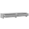 Monitor Stand with Drawers - Grey Sonoma | HipoMarket