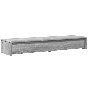 Monitor Stand with Drawers - Grey Sonoma | HipoMarket