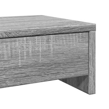 Monitor Stand with Drawers - Grey Sonoma | HipoMarket