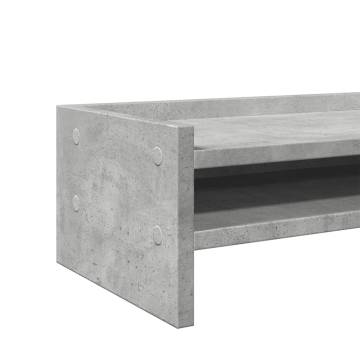 Monitor Stand Concrete Grey | Ergonomic & Stylish Design