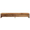 Monitor Stand with Drawers - Old Wood 100x27cm | HipoMarket