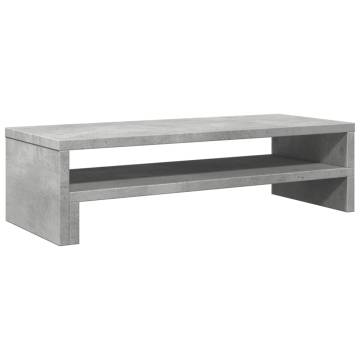 Concrete Grey Monitor Stand | Stylish & Durable Workspace Upgrade