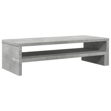 Concrete Grey Monitor Stand | Stylish & Durable Workspace Upgrade