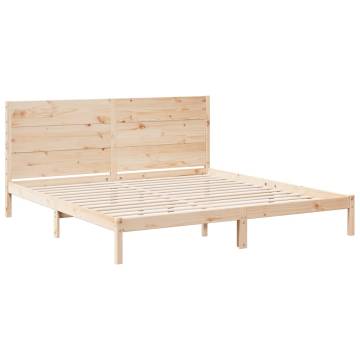 Extra Long Bed Frame 180x210 cm - Solid Wood | Hipo Market