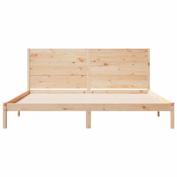 Extra Long Bed Frame 180x210 cm - Solid Wood | Hipo Market