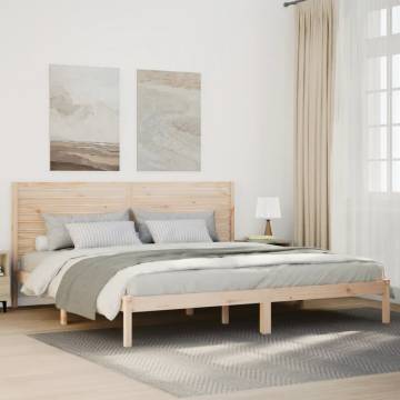 Extra Long Solid Wood Bed Frame 200x210 cm - Hipo Market