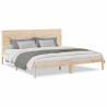 Extra Long Solid Wood Bed Frame 200x210 cm - Hipo Market