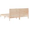 Extra Long Solid Wood Bed Frame 200x210 cm - Hipo Market