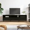 TV Cabinet Black 150x30x44.5 cm Engineered Wood Colour black Quantity in Package 1 