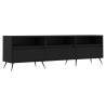 Stylish Black TV Cabinet - 150x30x44.5 cm Engineered Wood