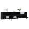 Stylish Black TV Cabinet - 150x30x44.5 cm Engineered Wood