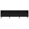 Stylish Black TV Cabinet - 150x30x44.5 cm Engineered Wood