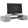 Monitor Stand with Storage - Concrete Grey - 70x27x15 cm