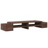 Monitor Stand with Storage - Brown Oak | Hipomarket