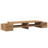 Monitor Stand with Storage in Artisian Oak - 100x27x15 cm