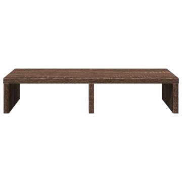 Monitor Stand Brown Oak - Durable & Ergonomic Design