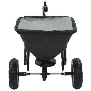 Tow Behind Salt Spreader - Durable PVC & Steel, 45L Capacity