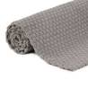 Rectangular Grey Cotton Rug 200x300 cm - Cozy & Stylish