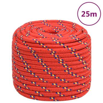 Boat Rope Red 18mm 25m Polypropylene - Tough & Durable